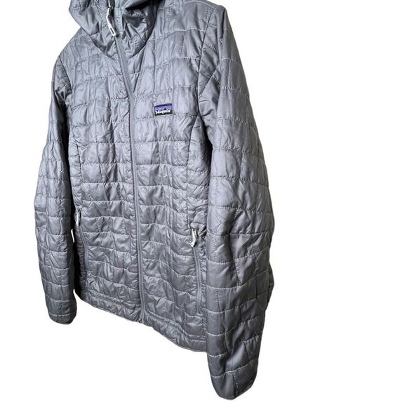 Patagonia Women’s Nano Puff Hoody Gray Large - Picture 3 of 8